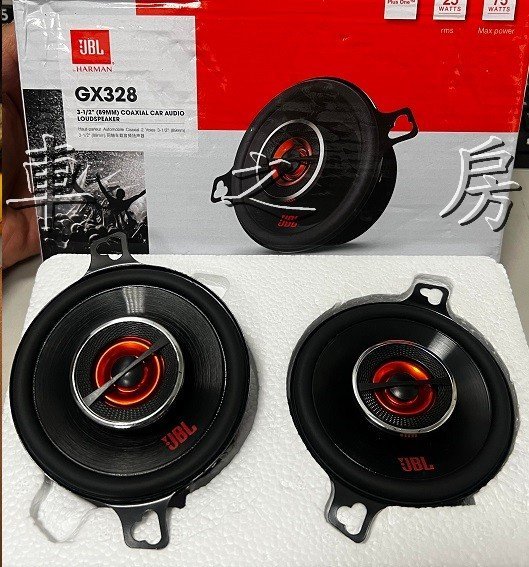 車之房) AURIS 專用JBL GX328 儀表台左右3.5吋中高音啦叭專用線組專用