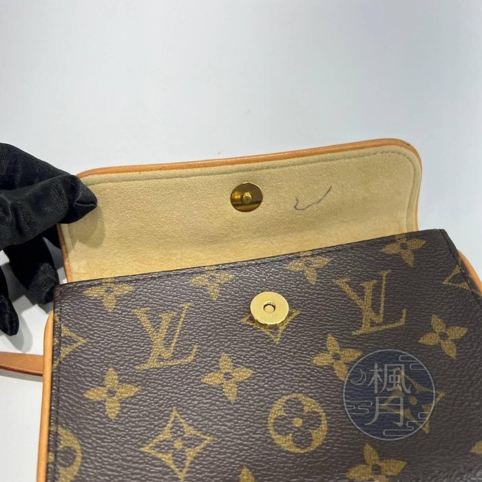 BRAND楓月 LOUIS VUITTON 路易威登 M51855 原花 POCHETTE FLORENTIN 腰包 肩背包 精品包