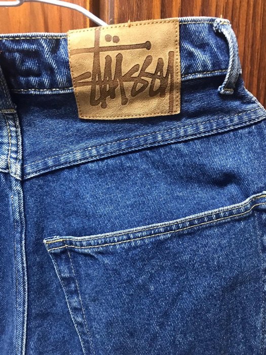 STUSSY 丹寧牛仔褲 經典收藏黃金SIZE 30R 街頭美式嘻哈 DENIM JEANS 寬直筒 OVERSIZE