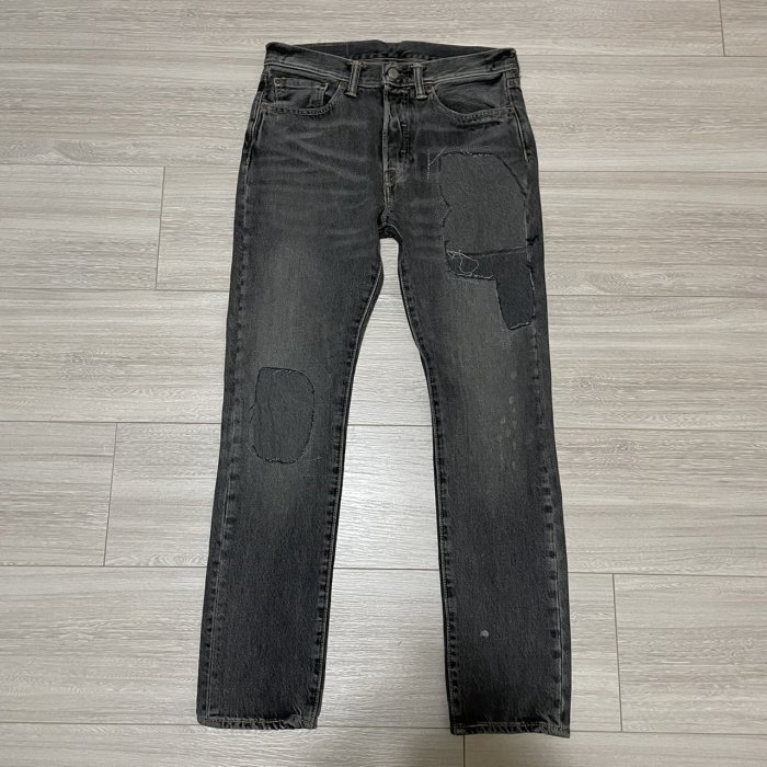 Levi's levis 34268-0037 501s W29 L30 黑灰破壞窄版牛仔褲 505 504 502