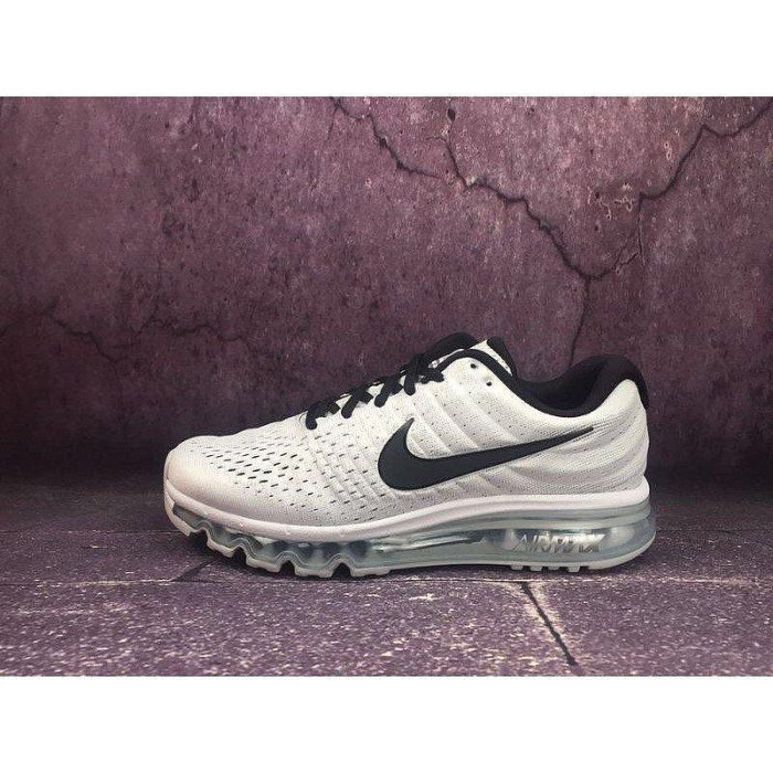 全新NIKE AIR MAX 2017 3M 反光 全氣墊 全白 黑勾 輕量 男鞋 849559-100