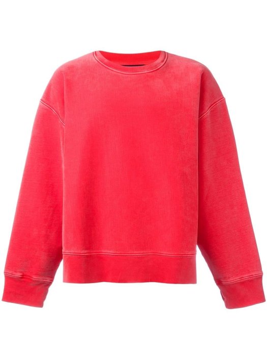 羅崴森林] 現貨YEEZY Season 3新品Red Crewneck Sweatshirt紅染色衛衣