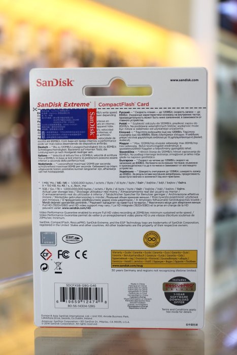 【日產旗艦】Sandisk Extreme CF 128G 128GB 120MB 120M 群光公司貨 記憶卡