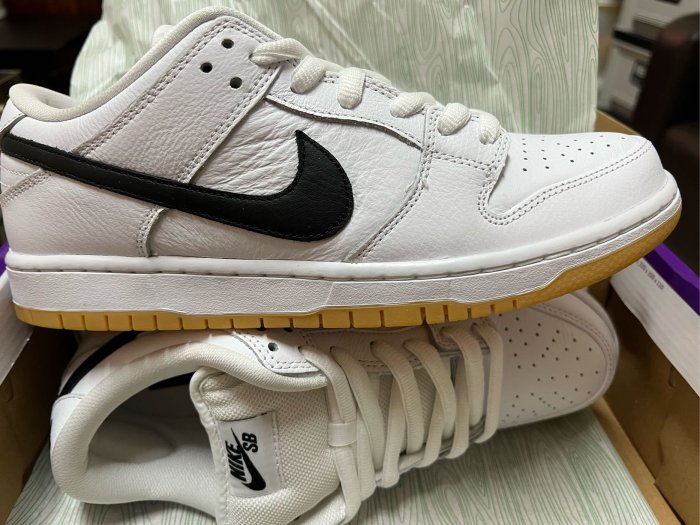 全新現貨US9 Nike 休閒鞋SB Dunk Low Pro lso White Gum 焦糖底白生膠