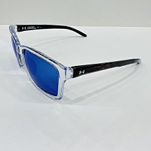 【名家眼鏡】UNDER ARMOUR運動款透明膠框藍水銀太陽眼鏡UA0010-F-MNGZ9