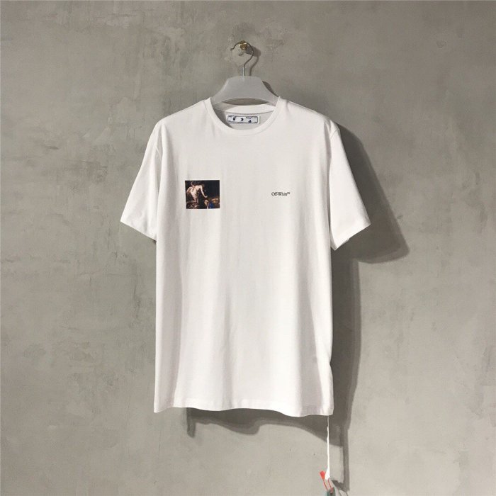 『RP精品』OFF-WHITE 新款2020FW OW 胸口小宗教印花 箭頭 白色 短袖T恤 短TEE