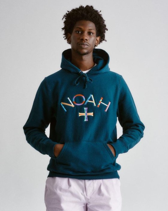 【日貨代購CITY】NOAH Embroidered Core Logo Summer Hoodie 帽T 彩虹 現貨