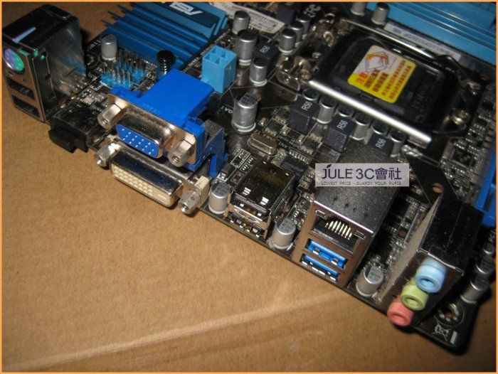 JULE 3C會社-華碩ASUS P8H61-I H61/DDR3/USB3/送CPU+RAM/1155/ITX 主機板