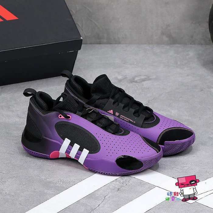 球鞋補習班adidas D.O.N. ISSUE 5 黑紫漸層米切爾MITCHELL 緩震籃球鞋