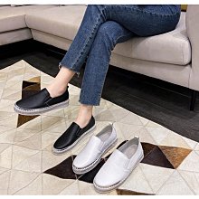 JC Shop【35-40#】韓國熱銷-真皮流蘇小白鞋 真皮休閒鞋女/真皮小白鞋/厚底真皮樂福鞋/懶人鞋女