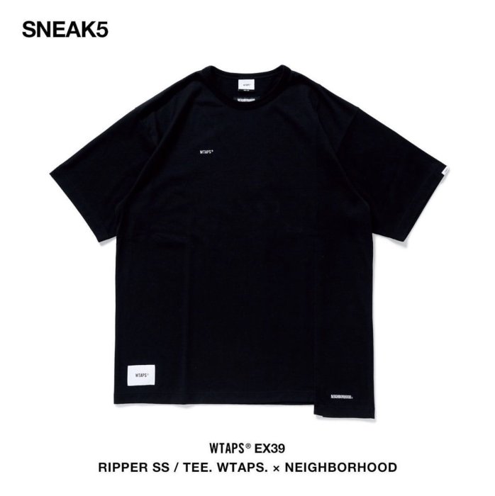 ☆LimeLight☆ WTAPS x NEIGHBORHOOD RIPPER SS / TEE 短袖黑S M