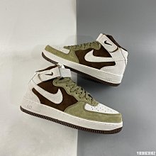 NIKE Air Force 1'07 Mid 灰綠 麂皮 復古 低幫 滑板鞋 HD3053-188 36-45 男女鞋