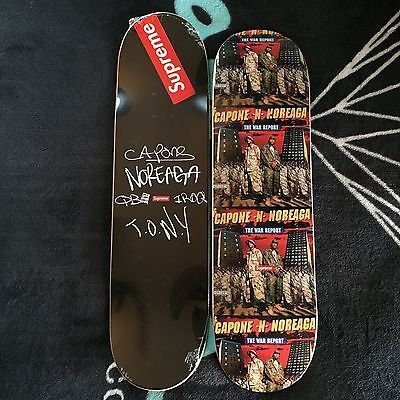 超搶手】全新正品2016 聯名Supreme The War Report Skateboard 饒舌