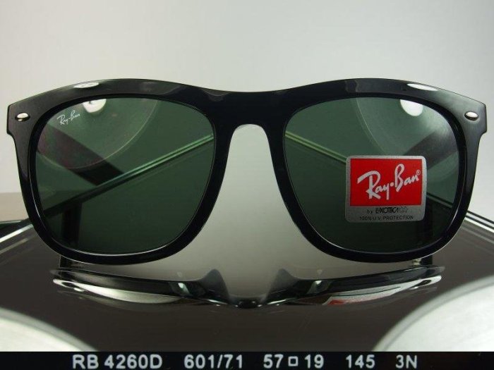 信義計劃 眼鏡 Ray Ban 雷朋 RB  4260D  RB4260 公司貨 超大框 鉚釘膠框 sunglasses
