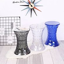 【 一張椅子 】 義大利 Kartell 復刻款，Stone Stool 透明水晶圓凳 自取優惠