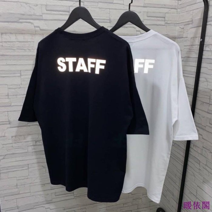 小賈潮流STAFF反光短袖-暖衣閣