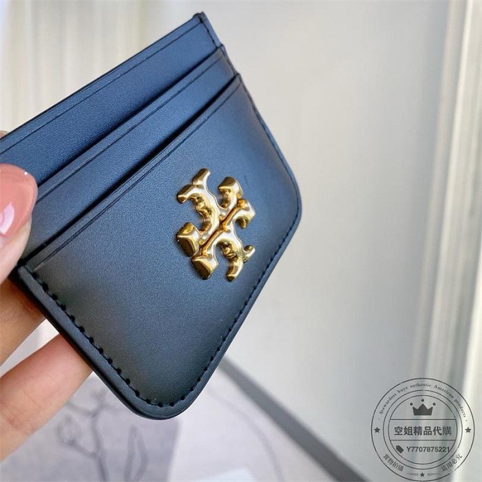 空姐精品代購 Tory Burch 81855 Eleanor 湯麗柏琦熱賣新款 素面全皮 TB卡夾 女士卡包 拉鏈卡包 信用卡夾 零錢包 禮盒包裝 附購證