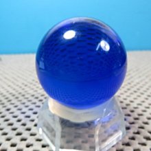 【競標網】天然漂亮火山(藍色)琉璃球50mm(贈座)(回饋價便宜賣)限量10組(賣完恢復原價250元)