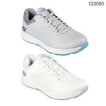 藍鯨高爾夫 SKECHERS Elite 5 女款高爾夫球鞋（無釘）#123065（白色、灰藍）【零碼出清】