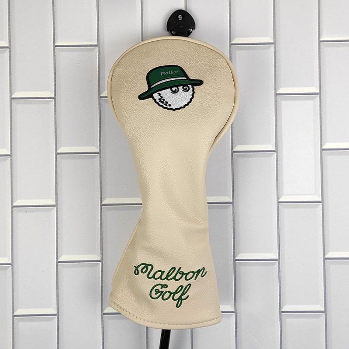 malbon漁夫帽日韓米色高爾夫球桿套一號木桿套推桿套桿頭套保護套
