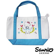 含稅 日本正版 Hello Kitty 凱蒂貓 北歐風 手提袋 便當袋 帆布袋 三麗鷗 Sanrio【005145】