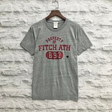 Maple麋鹿小舖 Abercrombie&Fitch ＊AF 灰色字母印花短T ＊ ( 現貨S/XL號)