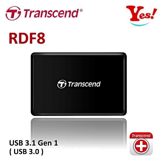 【Yes❗️公司貨】創見 Transcend MicroSD SD CF 卡 RDF8-黑/白 USB 3.0 讀卡