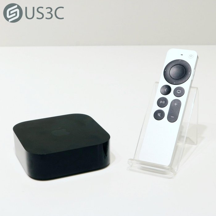 【US3C-青海店】台灣公司貨 Apple TV 4K 3 128G WiFi+Ethernet 黑色 支援乙太網路 杜比視界 二手機上盒