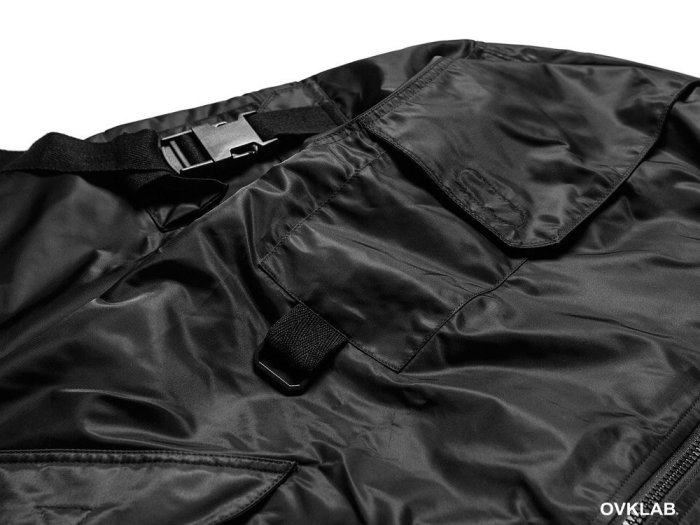 OVKLAB OVERKILL Bomber Jacket 機能多口袋軍裝可拆式連帽尼龍外套