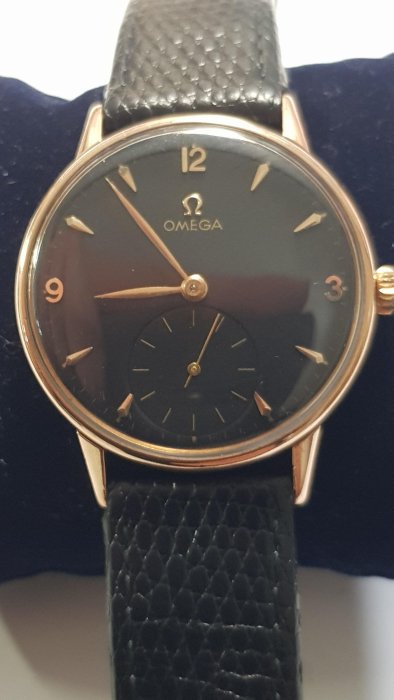 OMEGA 歐米茄 小秒針大錶徑14k玫瑰金 手動上鍊古董錶(30t2)