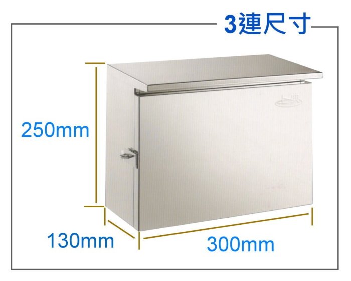 YS時尚居家生活館《含稅》白鐵防水箱三連0.4mm厚SUS304亮面板材 不鏽鋼防水箱 屋外防水箱 接線箱