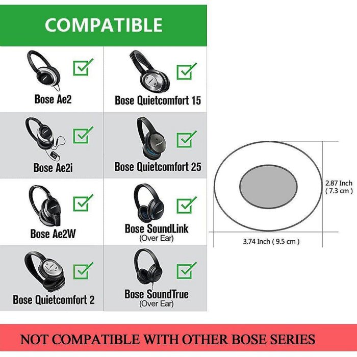 Bose SoundLink AE2 替換耳罩 適用於 Bose SoundLink Aras【飛女洋裝】