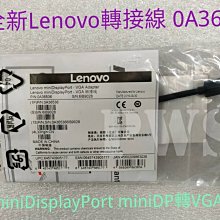 【全新 聯想 原廠 LENOVO miniDisplayPort miniDP 轉 VGA 線 轉接線 】0A36536