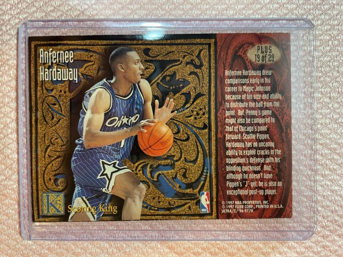 Fleer Ultra Scoring King 96-97 Anferee Hardaway 19 of 29