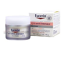 【易油網】【缺貨】Eucerin Q10 抗皺保濕乳霜 面霜1.7oz/48g 美國原廠#63413