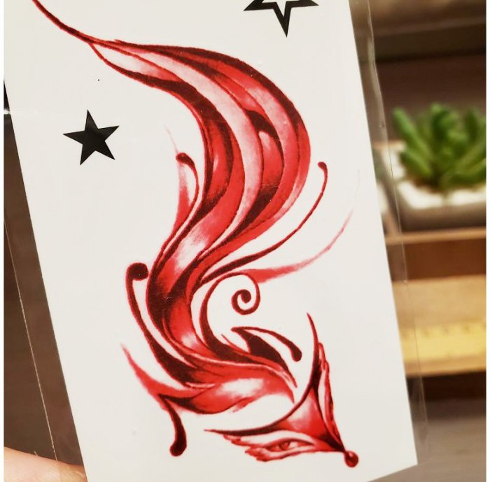 【萌古屋】紅狐狸 - 男女防水紋身貼紙刺青貼紙K38