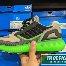 限時特價 南🔥2022 9月 ADIDAS ZX 5K BOOST 慢跑鞋 運動 休閒 男款 灰 螢光綠 GV7701