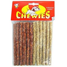 【🐱🐶培菓寵物48H出貨🐰🐹】CHEWIES》5吋雙色脆皮棒12支入*1包 特價55元(自取不打折)