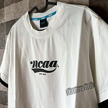 Retro CLUB【一元起標】【全新】NCAA 假兩件 白色 休閒短T LOGO設計 休閒風格 F24434