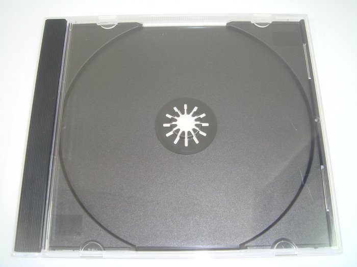 【臺灣製造】單個-10mm jewel case黑色PS壓克力CD盒/DVD盒/光碟盒/CD殼