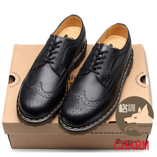 全館免運 Dr..martens 馬汀大夫 軟皮Dr.馬汀鞋 馬丁靴 增高 男女鞋 牛皮 經典5孔布洛克鞋英倫 可開發票