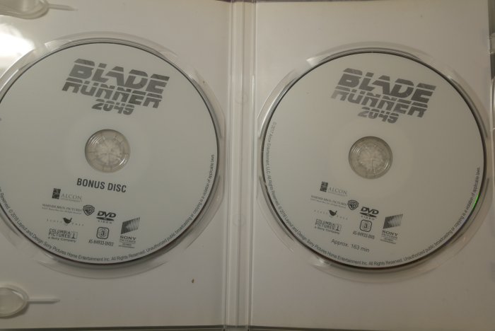 Blade Runner銀翼殺手2049萊恩葛斯林哈里遜福特安娜德哈瑪斯(生死交戰鋒迴路轉)丹尼維勒納夫(沙丘)導演雙碟