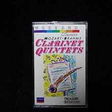 【阿輝の古物】錄音帶/卡帶_Mozart Brahms Clarinet Quintets_外殼殘膠_#D15_1元起標無底價