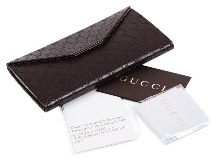 全新 古馳 Gucci 真品 皮質眼鏡盒(S號)原廠配件盒 太陽眼鏡盒 名牌眼鏡盒 磁釦摺疊 飾品收納盒