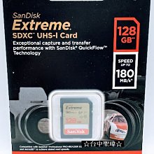 SanDisk Extreme SDXC 128GB 記憶卡 SD 128G UHS-I U3 V30 180MB/s 公司貨 SDSDXVA