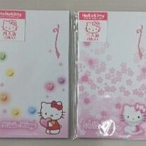 大賀屋 Hello Kitty 萬用 信封袋 5入 信封 卡片封 文具 三麗鷗 KT 凱蒂貓 日本製 正版 J00013056