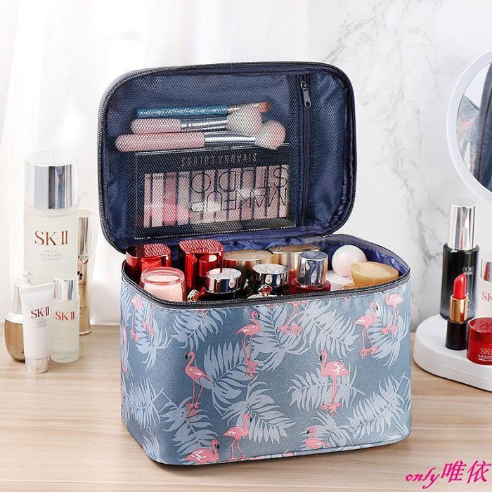 CHEN'S 少女心大容量手提化妝包 旅行便攜洗漱包 化妝品 收納袋 收納包
