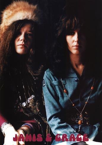 ##進口海報 W-02 Janis Joplin/Grace Slick 1969 Jefferson Airplane