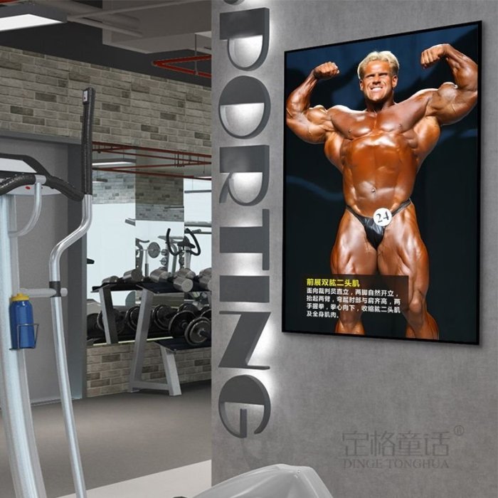 熱銷 喬卡特裝飾畫肌肉腹肌壯男海報掛畫健身房健美俱樂部猛男塑形壁畫*
