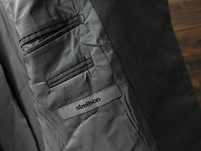 瑞士品牌 strellson 黑色 純羊毛 休閒西裝外套 44號